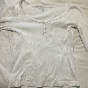 White Brandy Melville long sleeve shirt